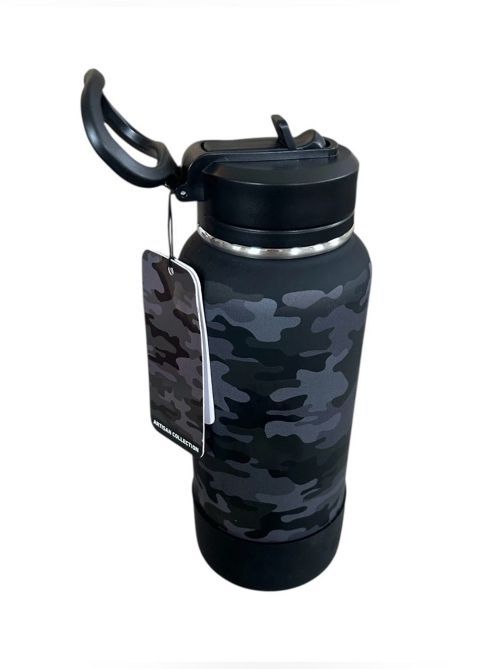 HYDRAPEAK Artisan Collection Black Camo 32oz Tumbler Bottle Stainless Steel NEW